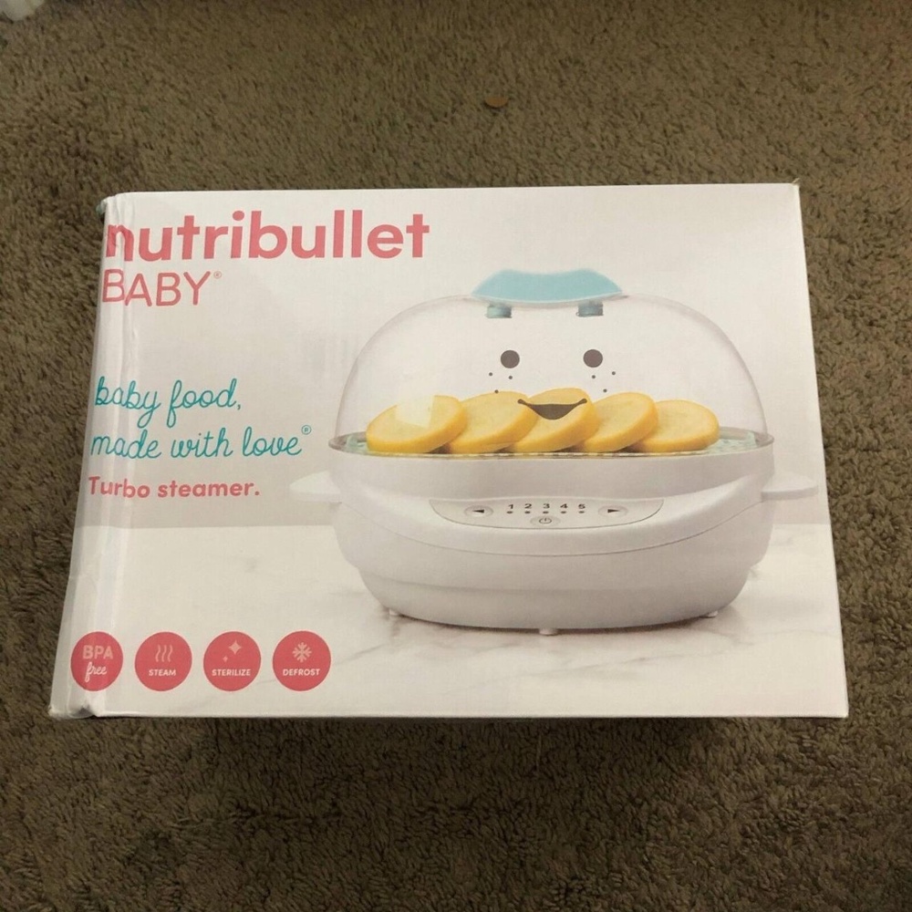 Nutribullet Baby Turbo Steamer / Defrost Food / Sterilize Baby Bottles